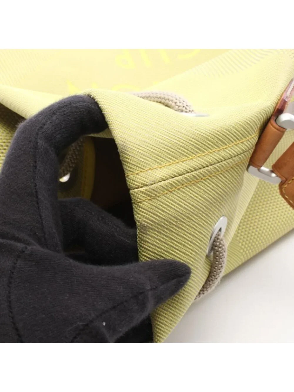 Louis Vuitton Shoulder Bag Volunteer Lime Nylon Leather Damier Jean